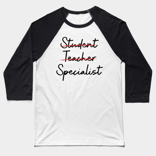 Educational Specialist Graduation Baseball T-Shirt by GloriaArts⭐⭐⭐⭐⭐